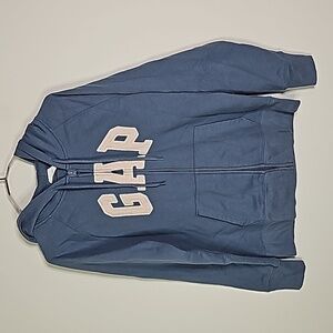 Gap small blue zip up hoodie